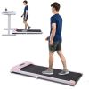 2 in 1 Under Desk Electric Treadmill 2.5HP, with Bluetooth APP and speaker, Remote Control, Display, Walking Jogging Running Machine Fitness Equipment