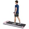 2 in 1 Under Desk Electric Treadmill 2.5HP, with Bluetooth APP and speaker, Remote Control, Display, Walking Jogging Running Machine Fitness Equipment