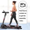 FYC Folding Treadmill for Home with Desk - 2.5HP Compact Electric Treadmill for Running and Walking Foldable Portable Running Machine for Small Spaces