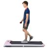 2 in 1 Under Desk Electric Treadmill 2.5HP, with Bluetooth APP and speaker, Remote Control, Display, Walking Jogging Running Machine Fitness Equipment